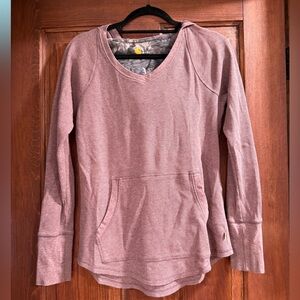 Carhartt hooded long sleeve waffle top, size s